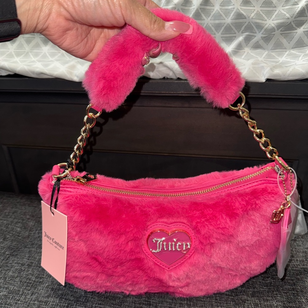 Juicy Couture Pink Flash Warmup Shoulder Bag